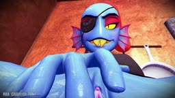 Undyne Kitchen Lesson, a POV Undertale animation