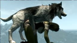 skyrim bilyy's mod test 2 Husky dog