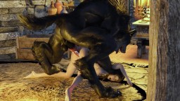 Mating Season | Big Werewolf Fucks a Woman Until He Comes