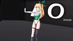 HENTAI MIRAI AKARI VIRTUAL YOUTUBER MMD UNDRESS MUSIC VIDEO DANCE 3D BLONDE GIRL DARK GREEN EYES COLOR EDIT SMIXIX
