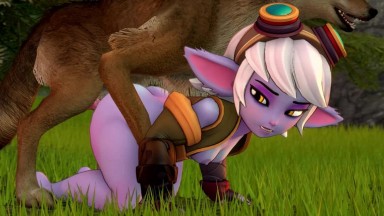 Tristana and wolf