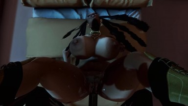 SECOND LIFE - LATE NIGHT EBONY POUNDING ENDS IN CREAMPIE