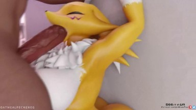 Renamon against the Wall